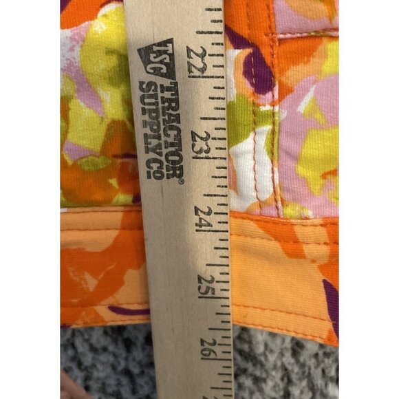 Isaac Mizrahi Live 1X Hippie Boho Floral Knit Denim Jacket 4 Pocket Colorful - Picture 4 of 6